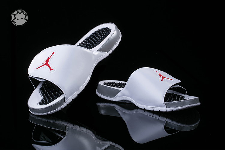 Air Jordan Hydro V Retro White Black Red - Click Image to Close